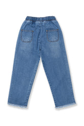 Girls loose fit Pant With elasticated belt